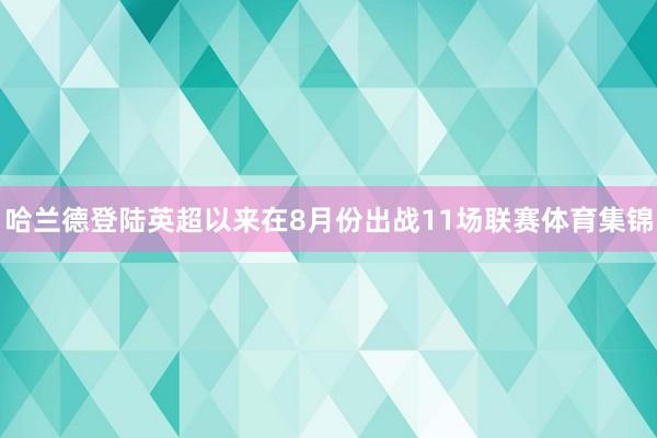 哈兰德登陆英超以来在8月份出战11场联赛体育集锦